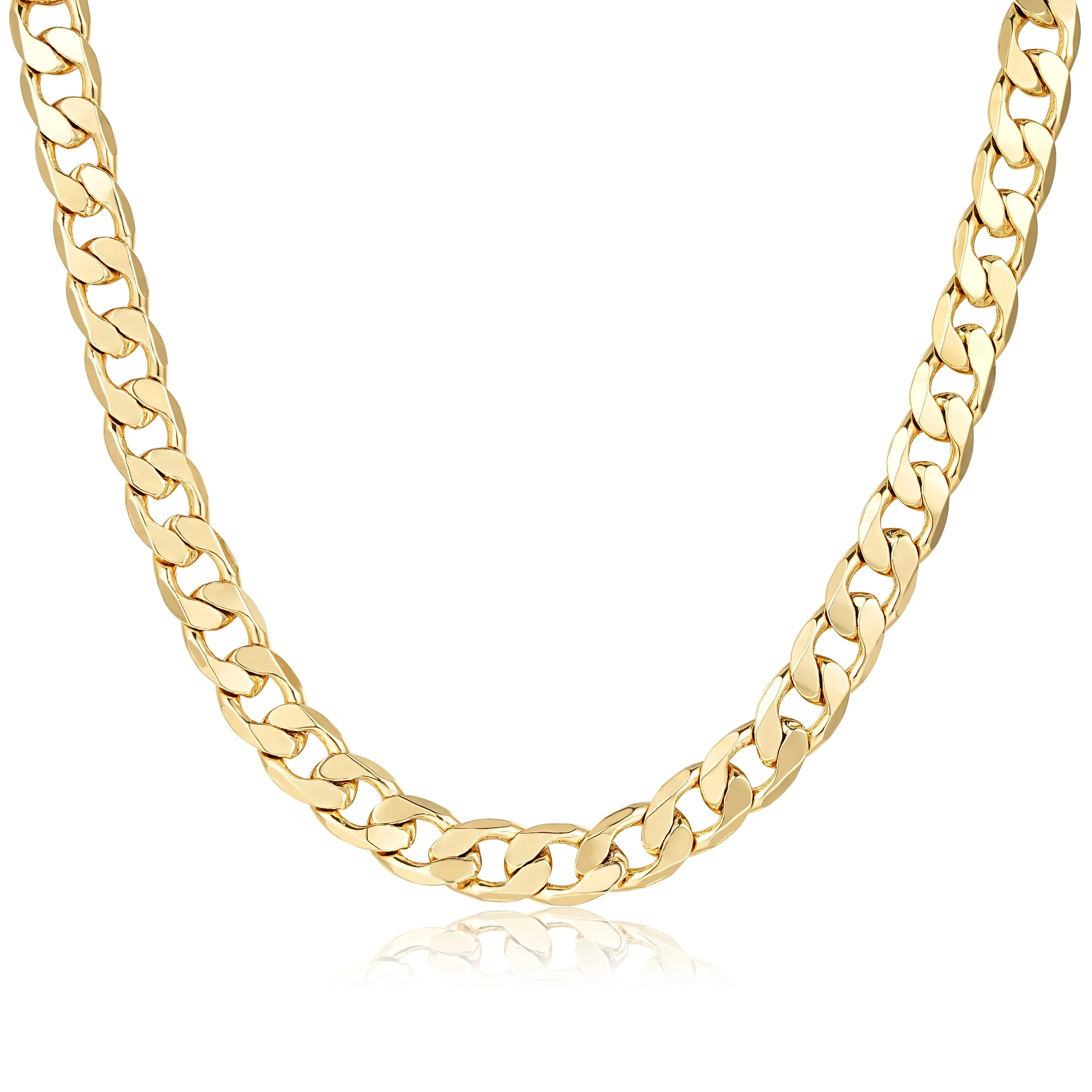 12mm Gold Filled Bonded Cuban Curb Chain 24 Inches