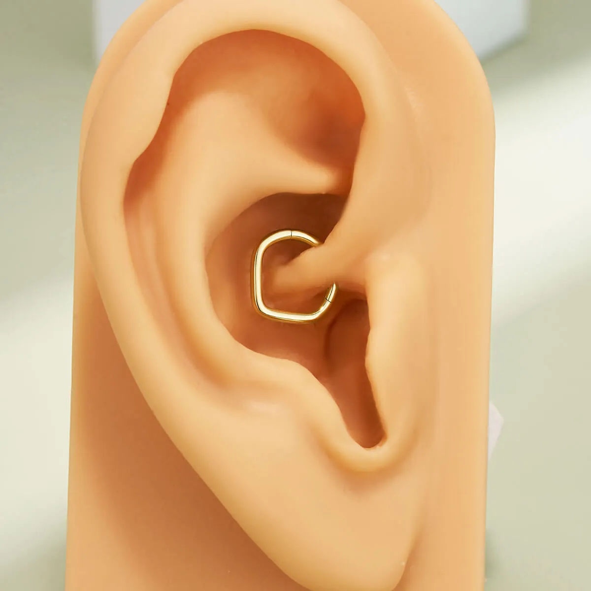 14K Solid Gold V-Shape Septum Ring