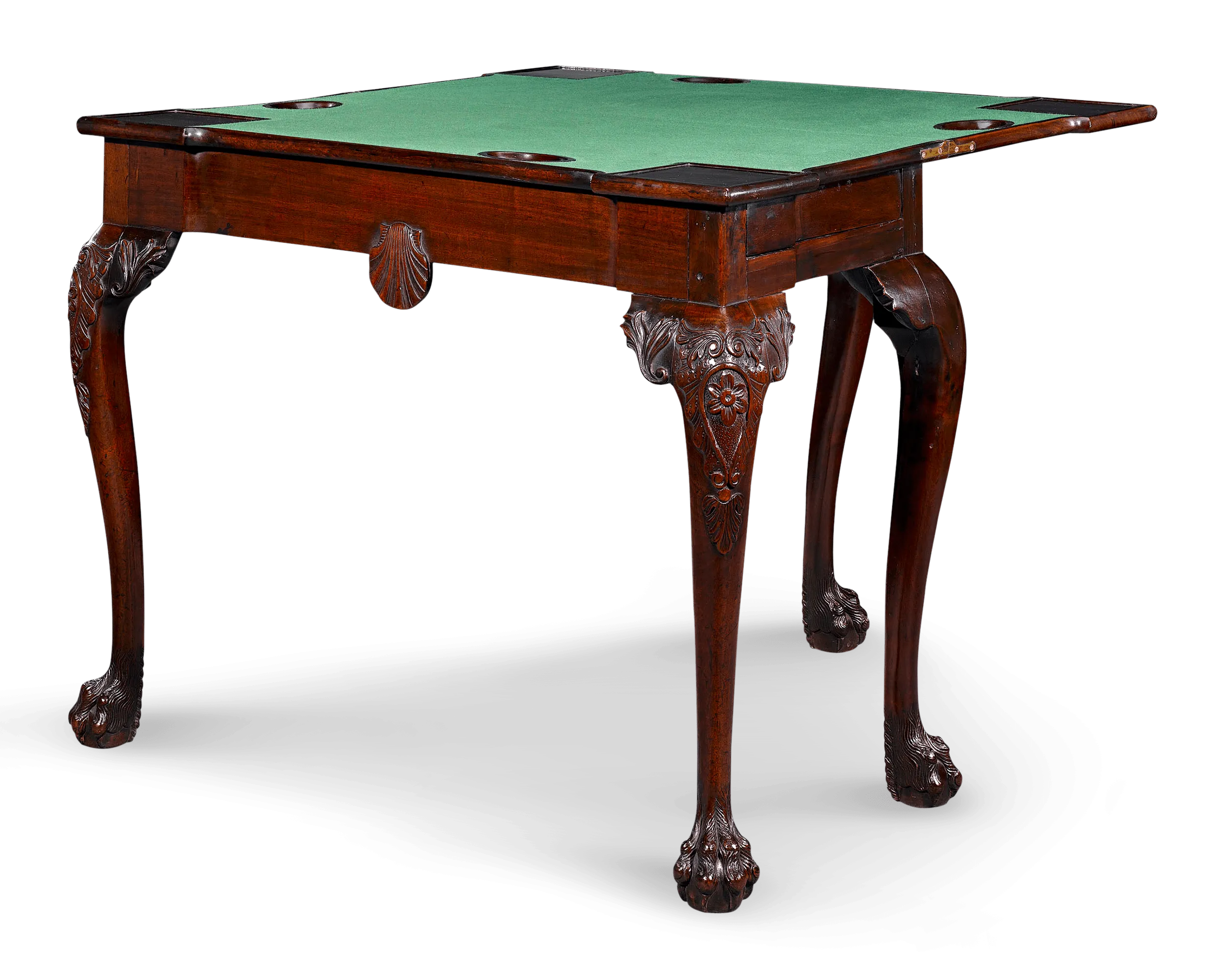18th-Century Mahogany Irish Games Table