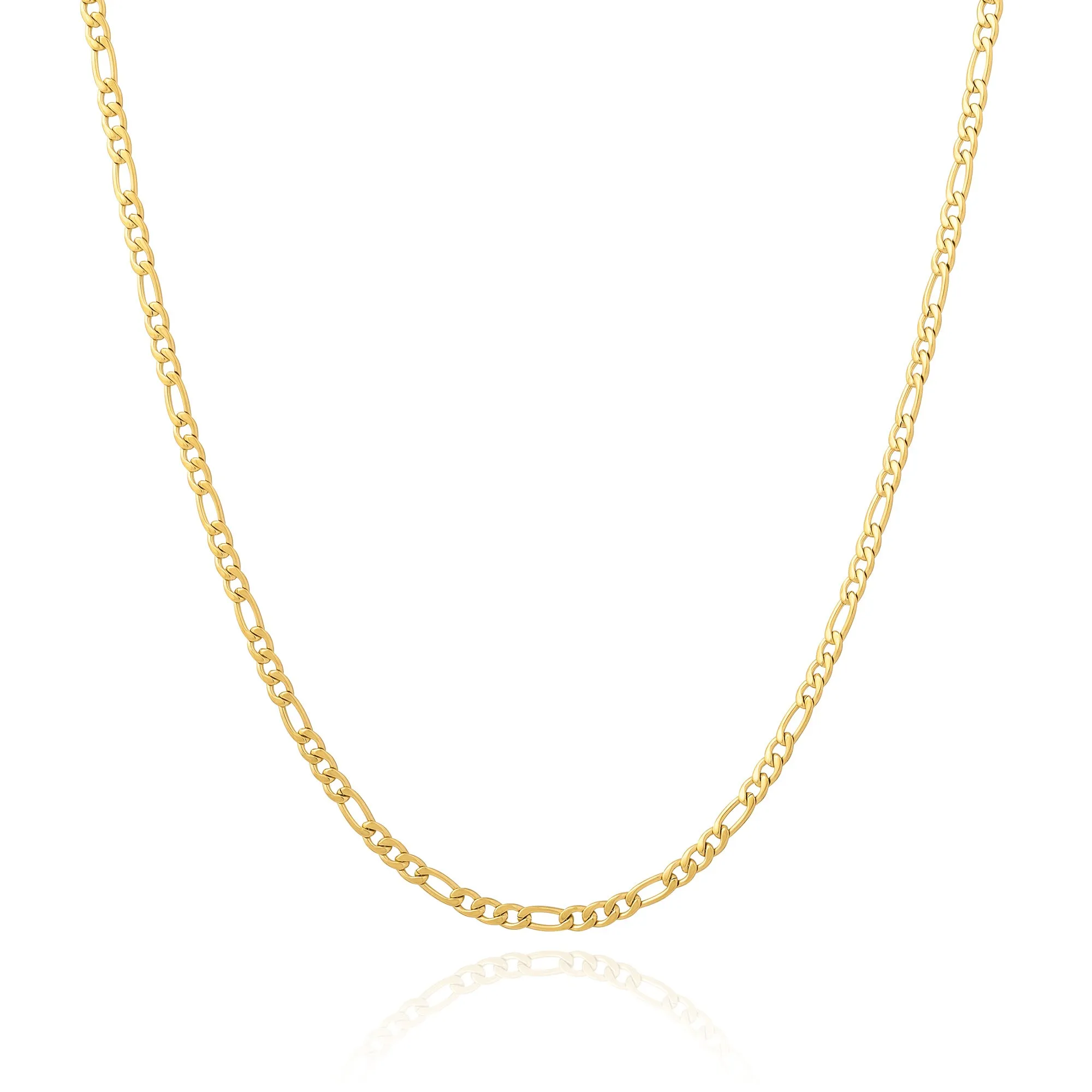 2.9mm Figaro Chain (Gold)