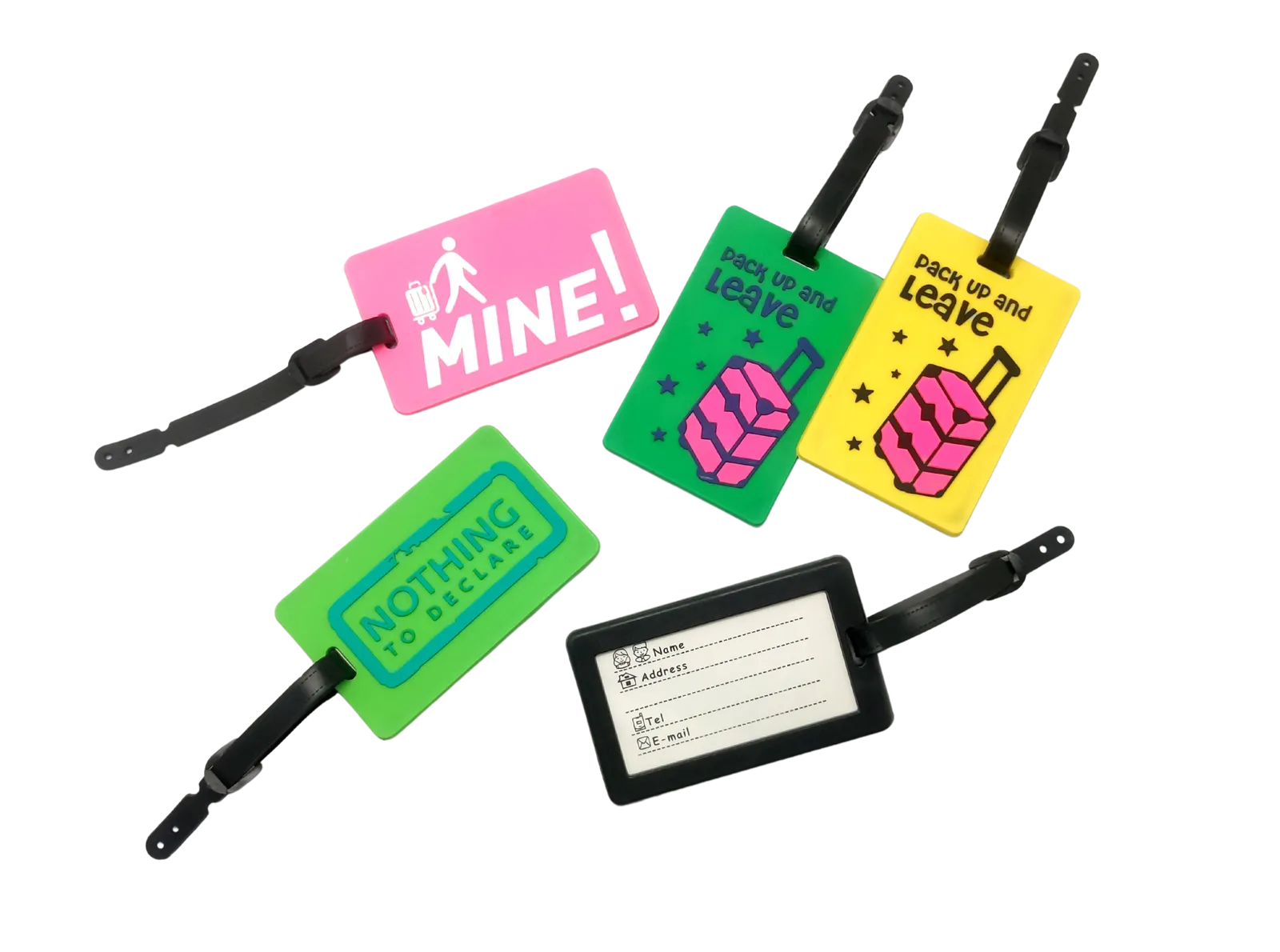 3D Fancy Travel Themed Design Luggage Tag