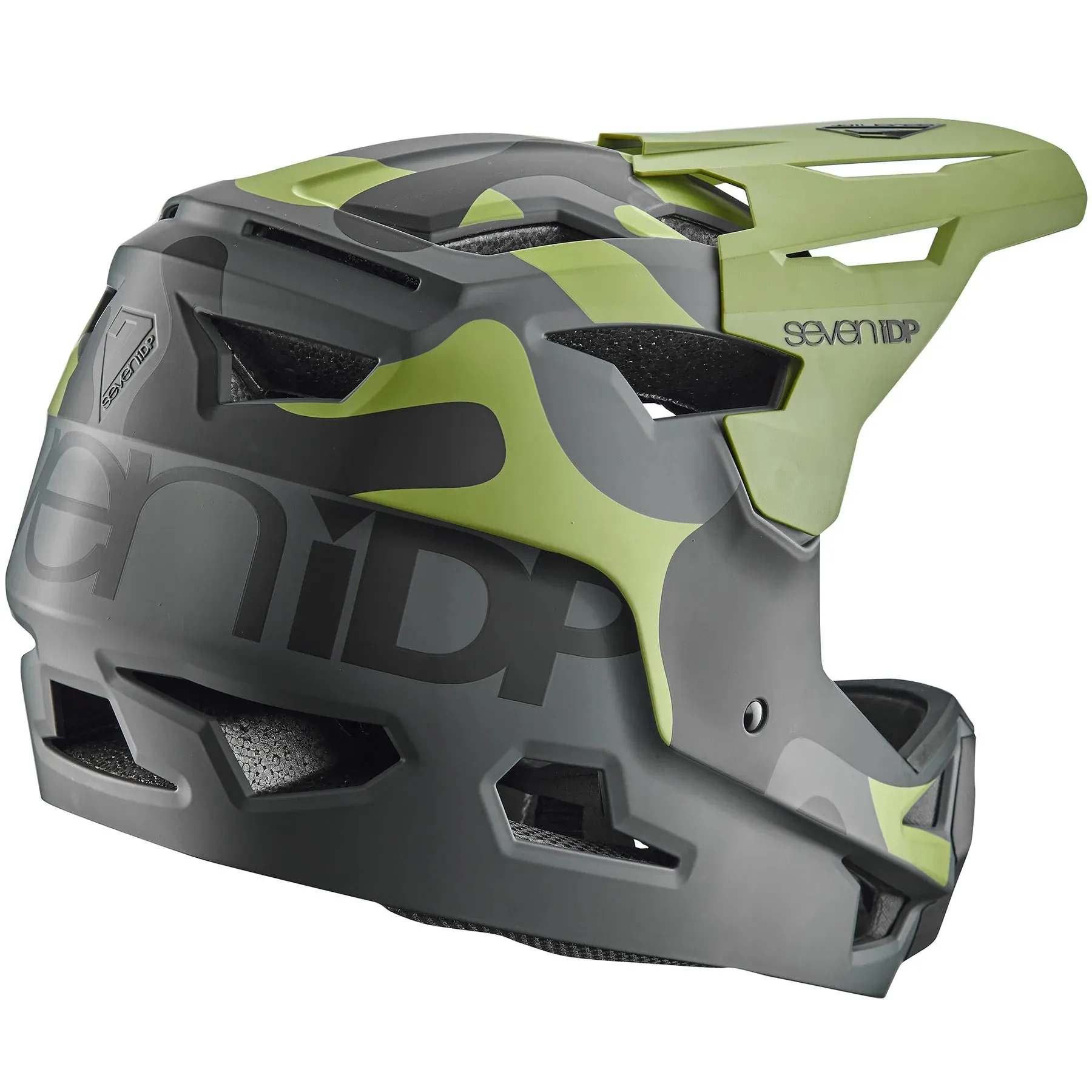 7 iDP Project 23 ABS Full Face Helmet - Army Camo - 2022
