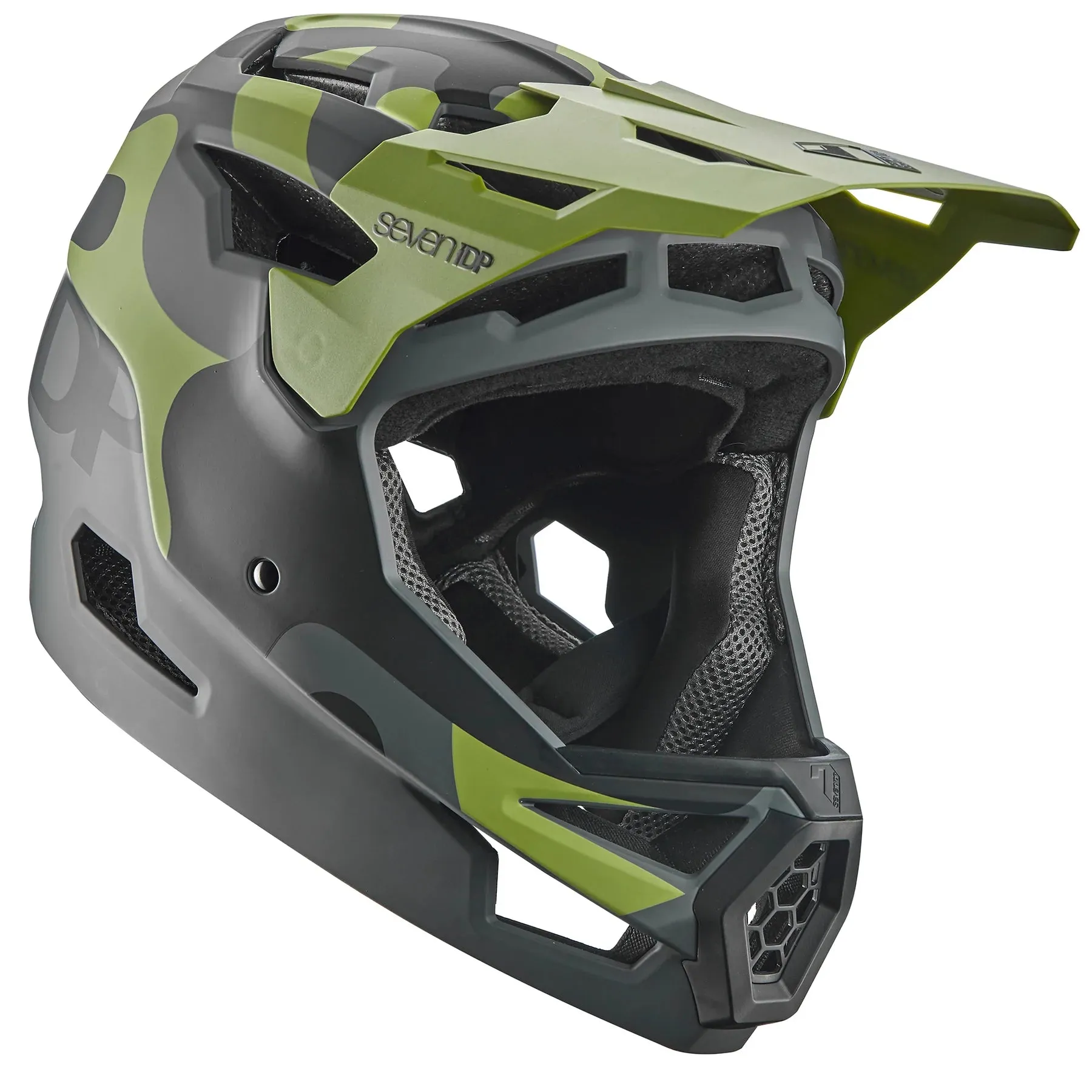 7 iDP Project 23 ABS Full Face Helmet - Army Camo - 2022