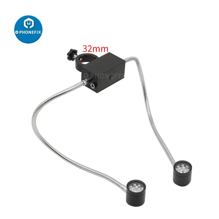 Adjustable LED Ring Side Light Illuminator Lamp For Stereo Microscope