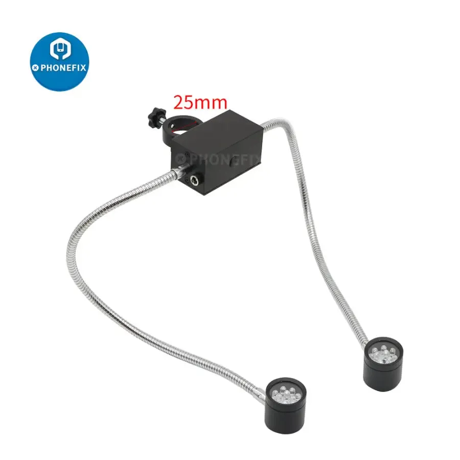 Adjustable LED Ring Side Light Illuminator Lamp For Stereo Microscope