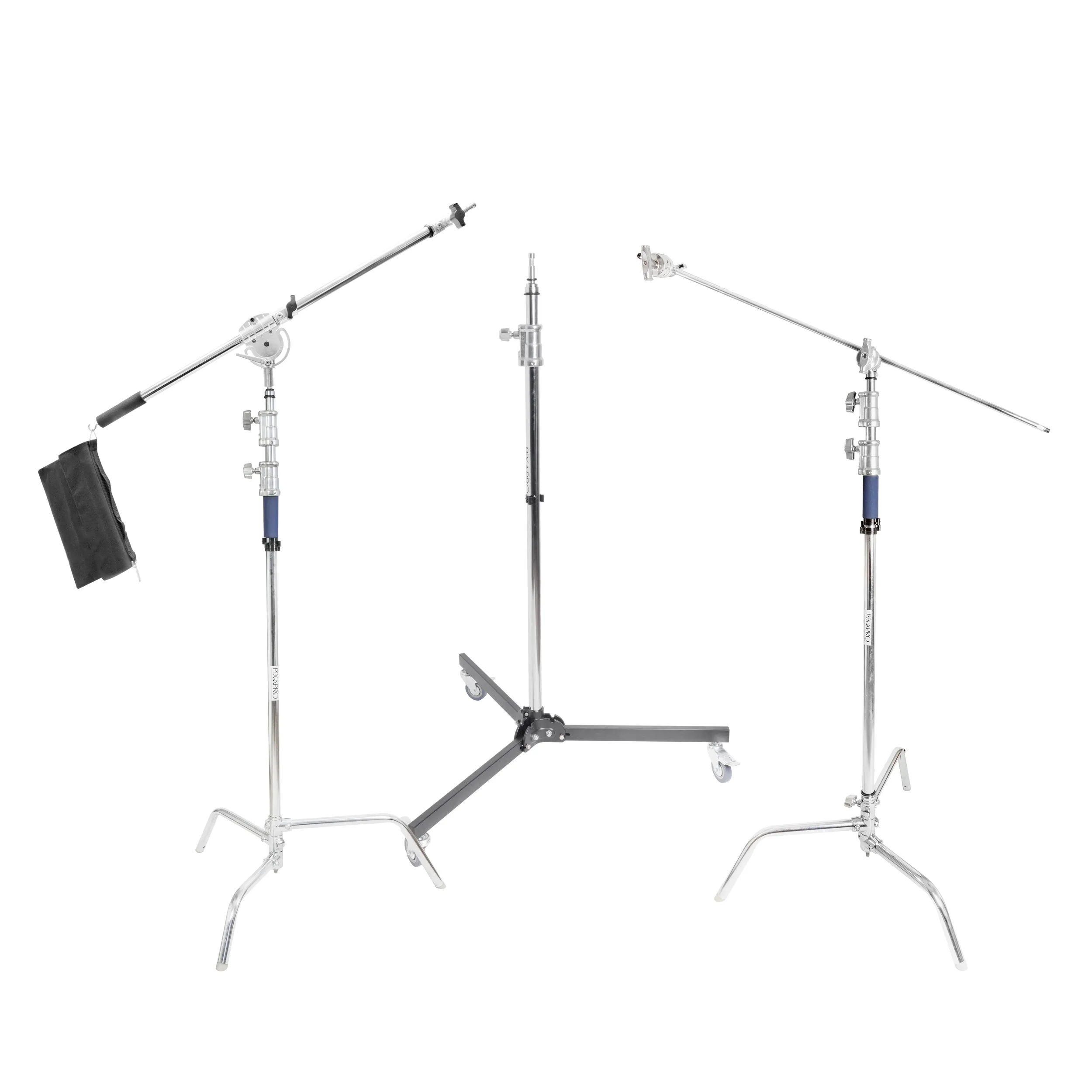 Advanced Stainless Steel Studio Light Stand Bundle Support System