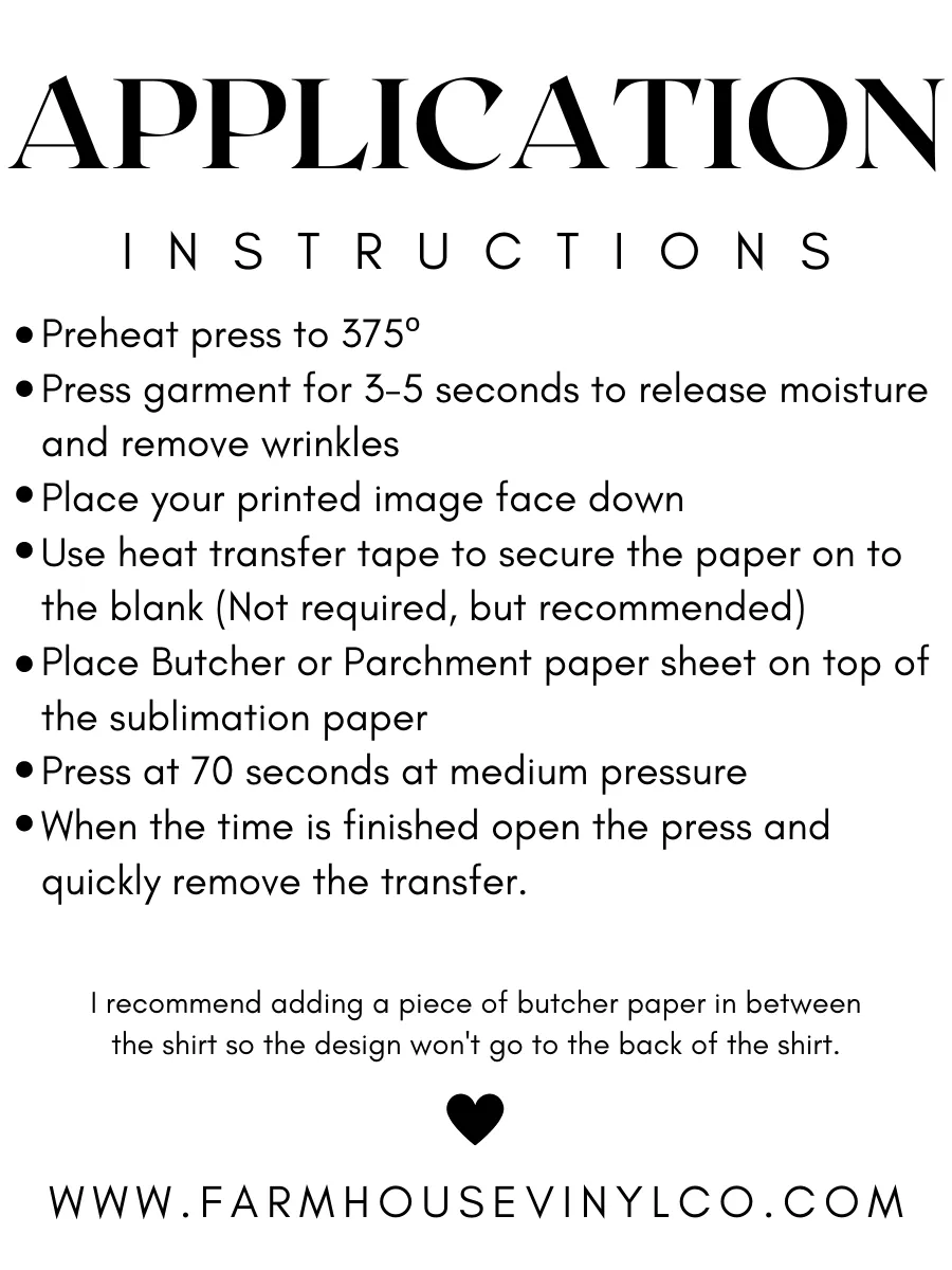 Aim For The Yee To My Haw Ready To Press Sublimation Transfer