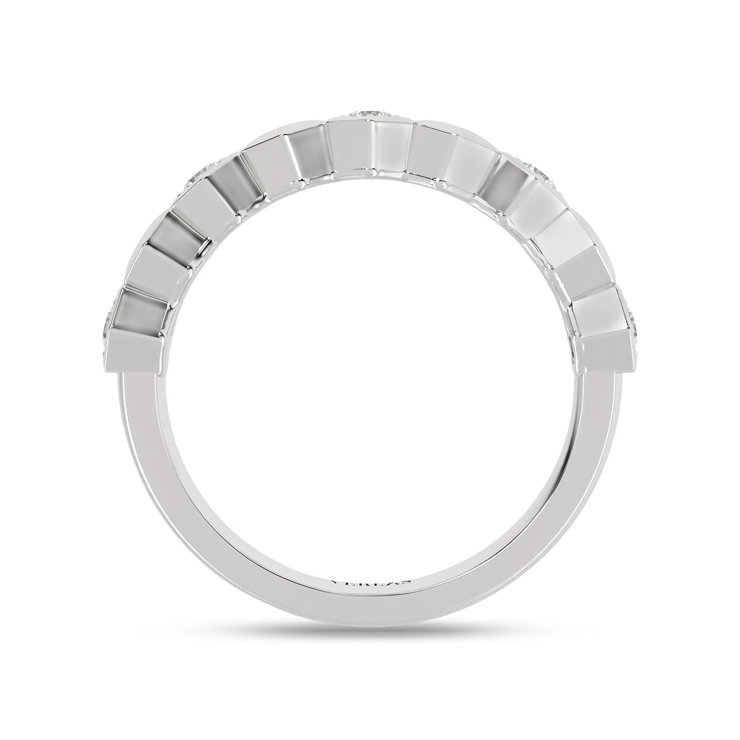 Alternating Diamonds Hexagon Band