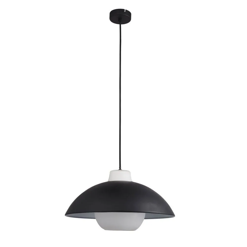 Anzio Pendant - Dome/Angled, Matt Black Finish