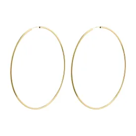 APRIL recycled mega hoop earrings gold-plated