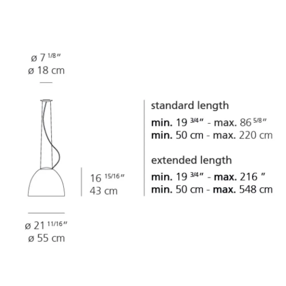 Artemide Nur suspension lamp LED