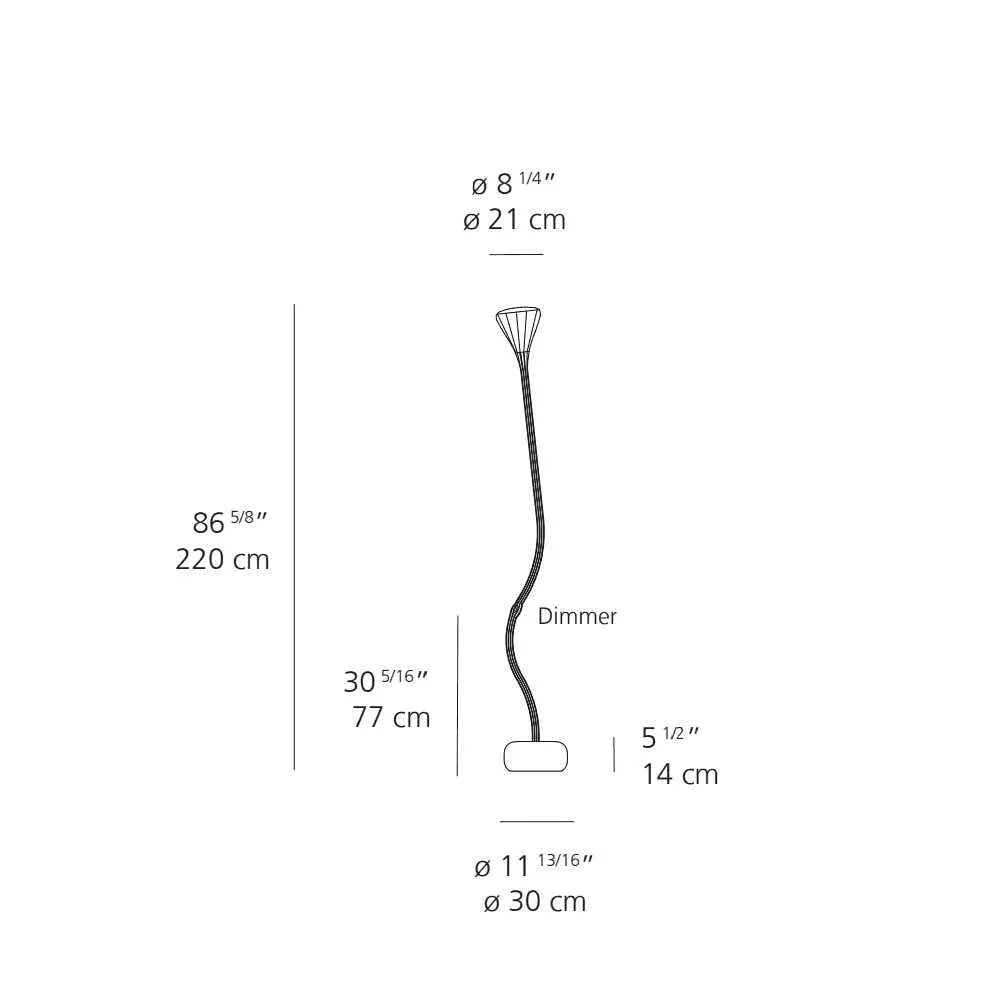 Artemide Pipe floor lamp LED