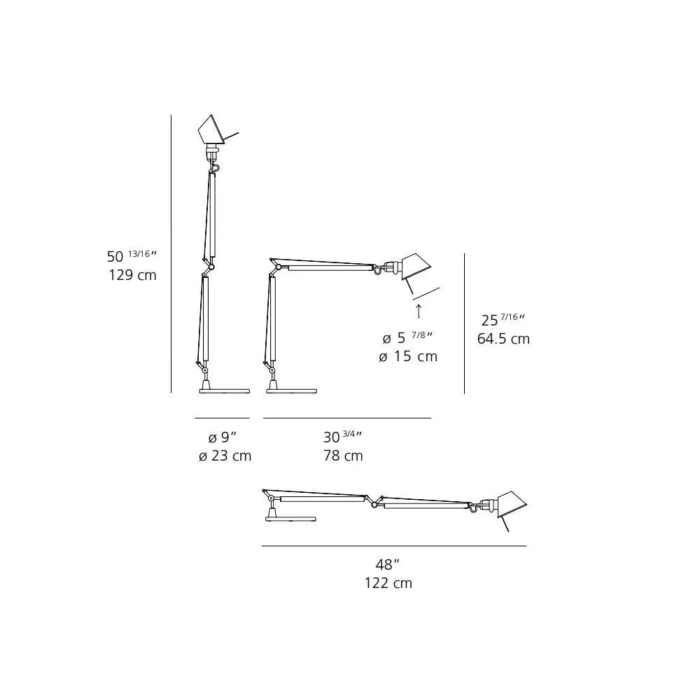 Artemide Tolomeo table lamp LED 3000K with clamp