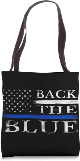Back The Blue - Thin Blue Line Tote Bag