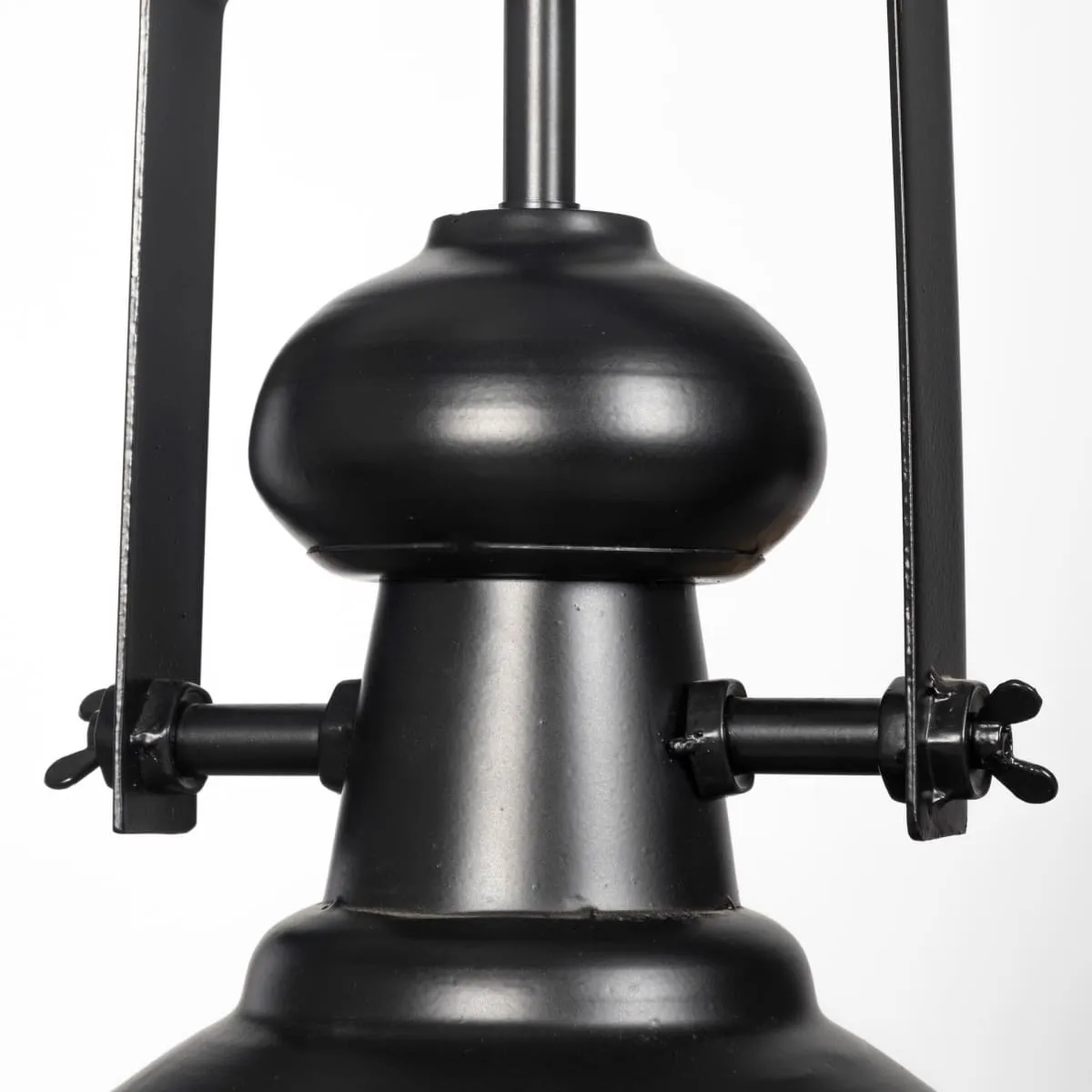 Bashaw Pendant Light Black Metal