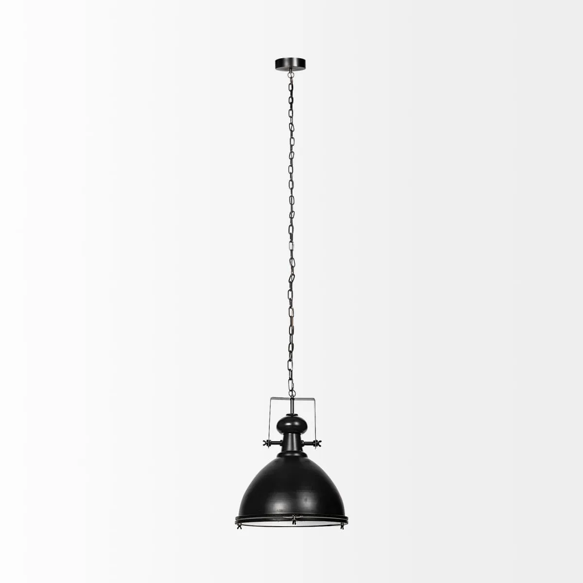 Bashaw Pendant Light Black Metal