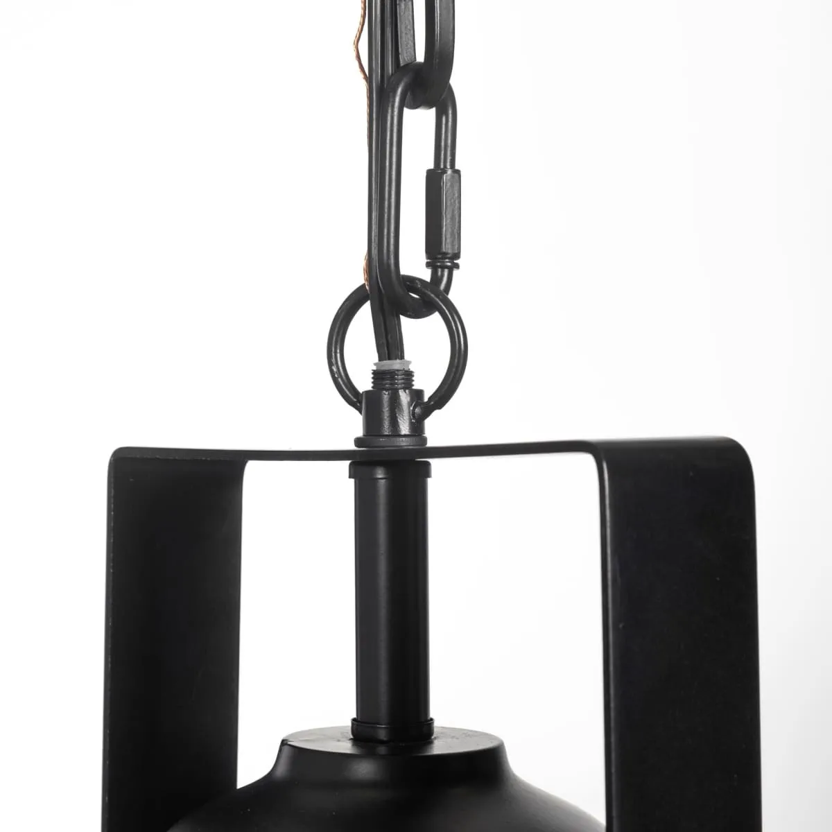Bashaw Pendant Light Black Metal