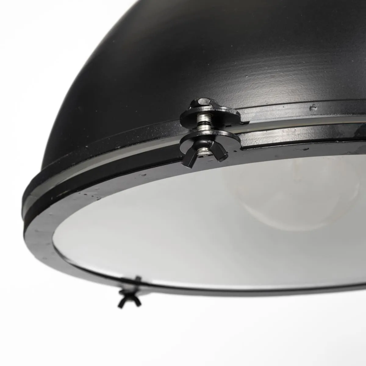Bashaw Pendant Light Black Metal