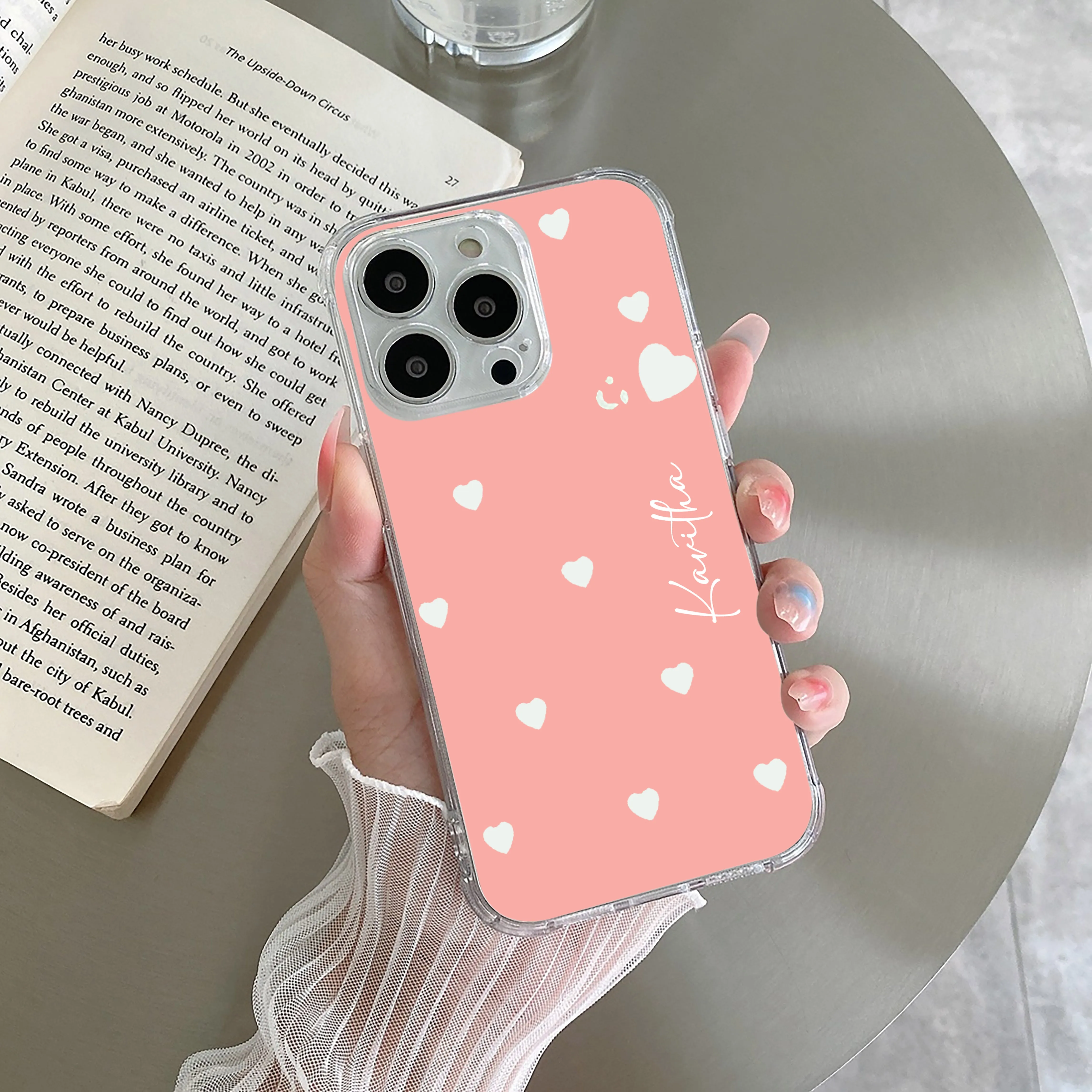 Be Loved Customize Transparent Silicon Case Peach For Vivo