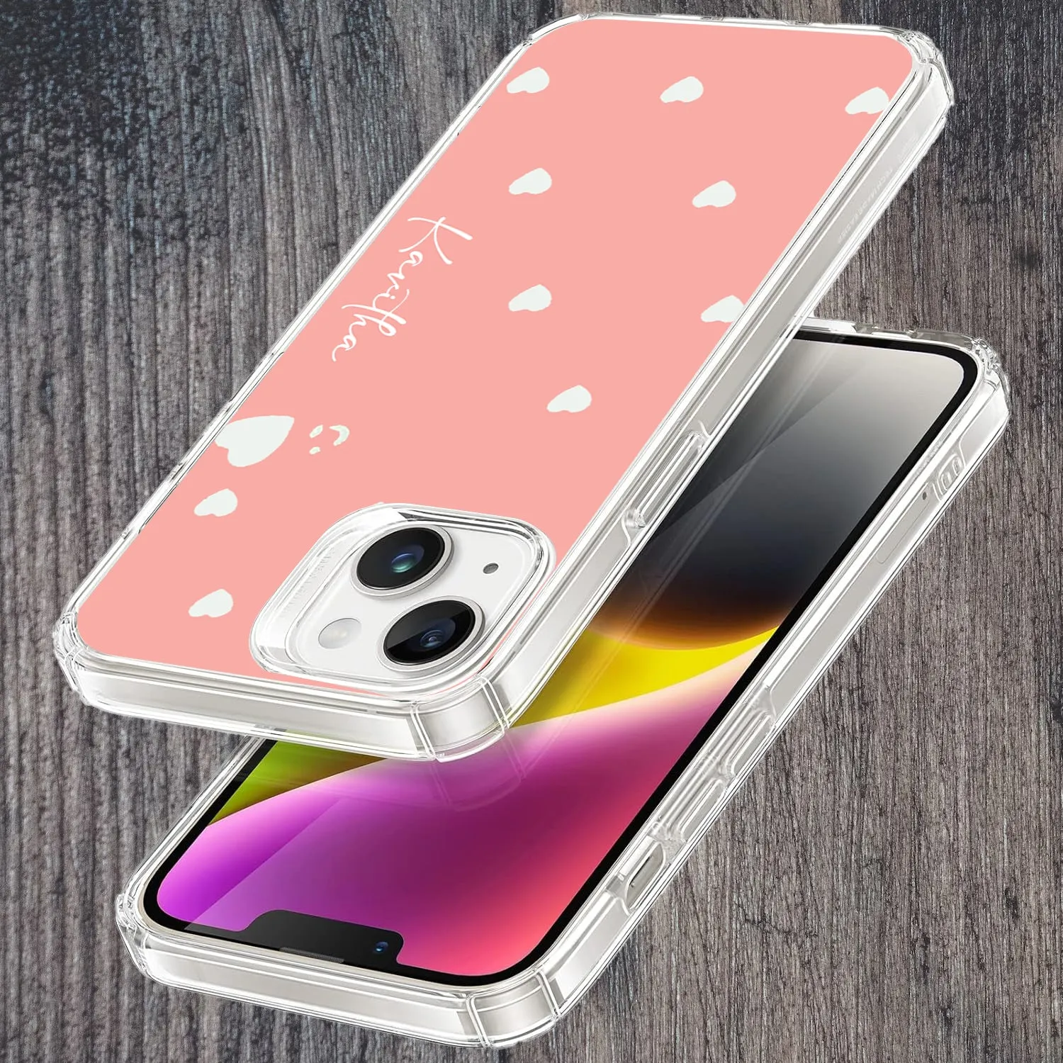Be Loved Customize Transparent Silicon Case Peach For Vivo