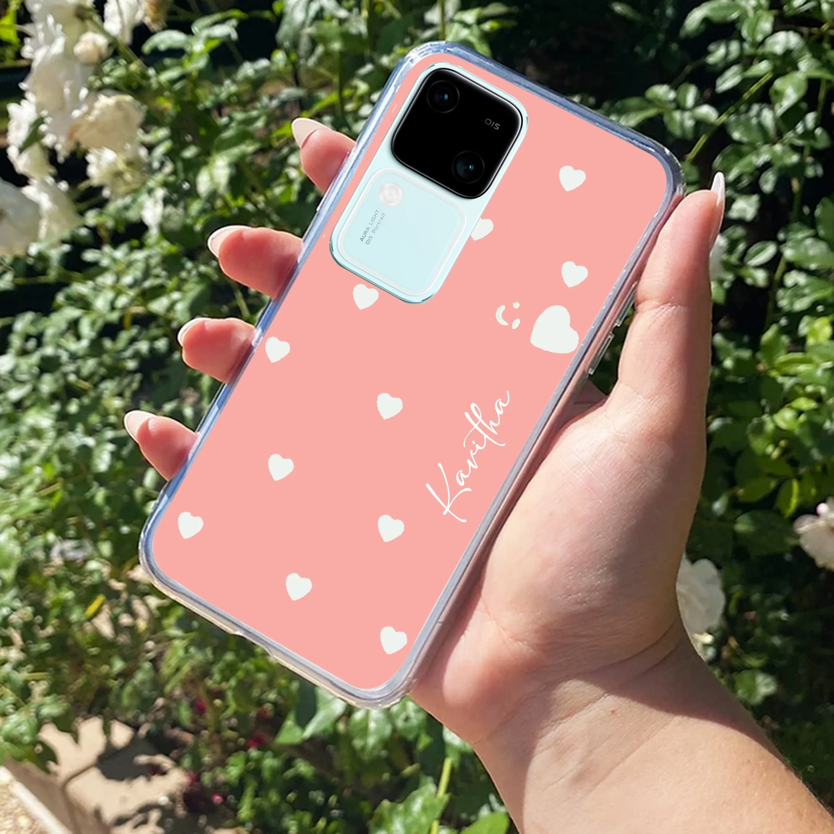 Be Loved Customize Transparent Silicon Case Peach For Vivo