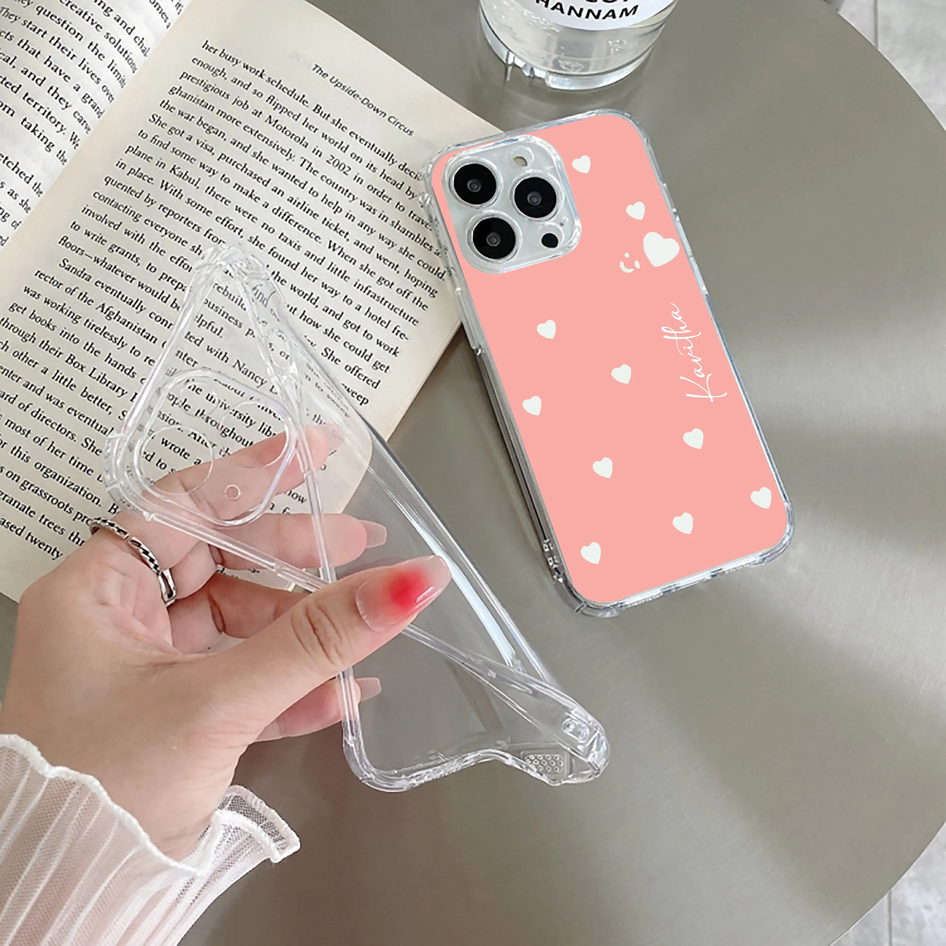 Be Loved Customize Transparent Silicon Case Peach For Vivo