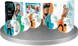 Beachbody Slim in 6 DVD Workout Videos, Easy to Follow, Low Impact Body Weight Training, Exercises, Includes Eating Plan, Fitness & Nutrition Guide by Debbie Siebers, Resistance Band
