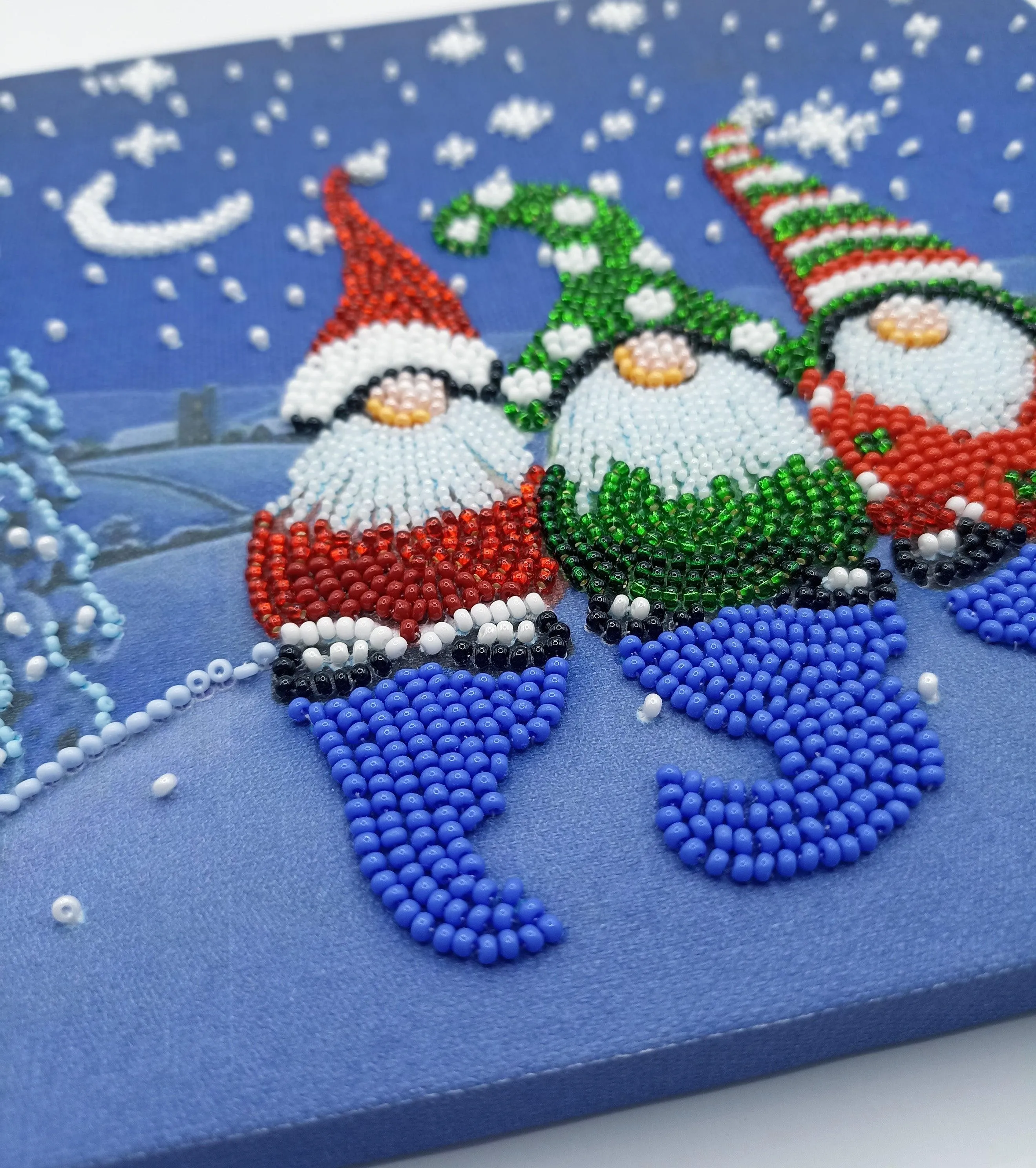 Bead Embroidery Kit - The three dwarfs AB-881