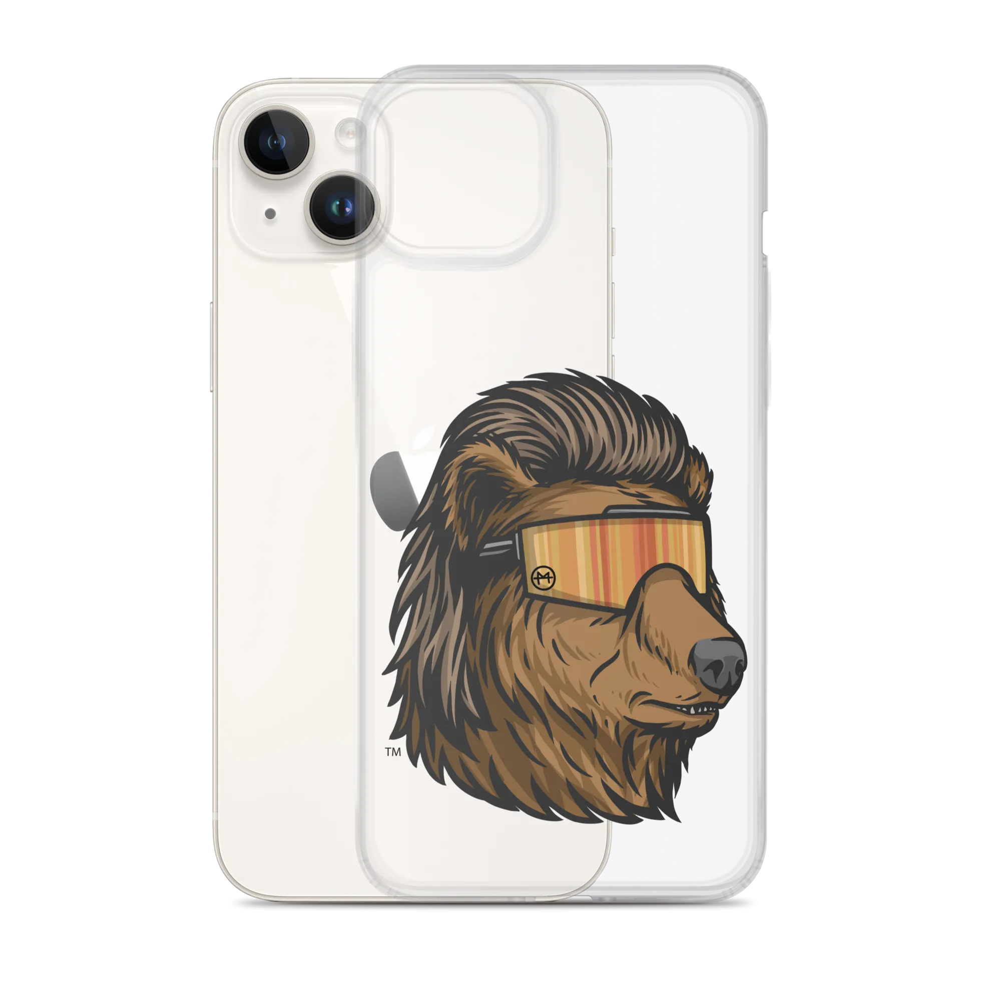 Bear Mullet iPhone Case - Clear