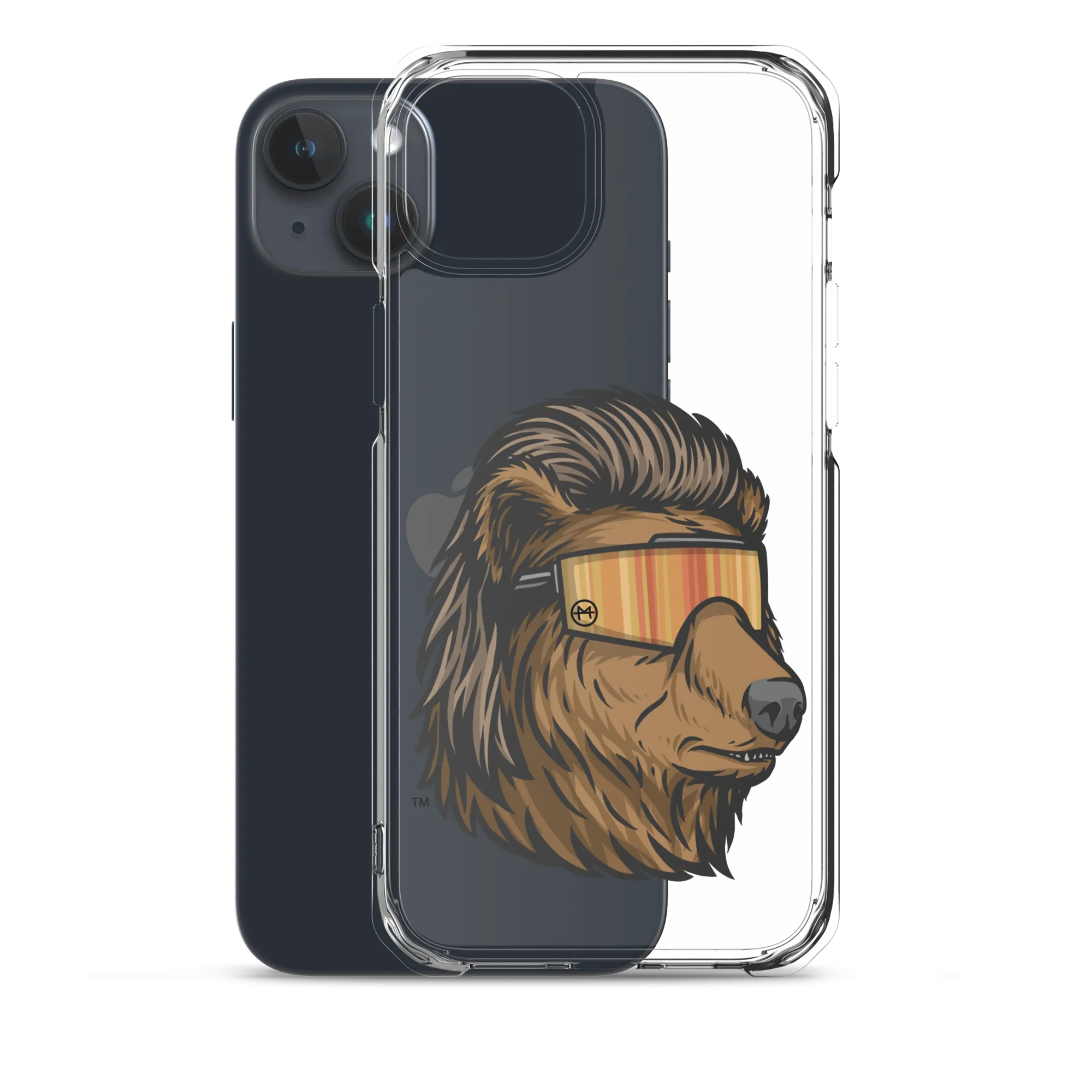 Bear Mullet iPhone Case - Clear