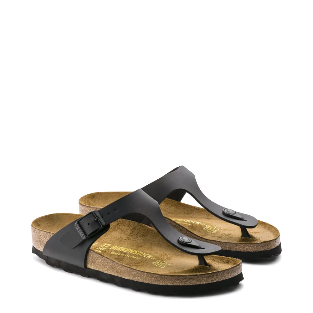 Birkenstock Women's Gizeh Birko-Flor Thong Sandal in Black