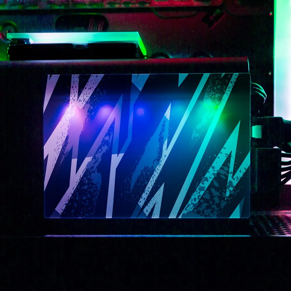 Black 80s Electric RGB SSD Cover Horizontal