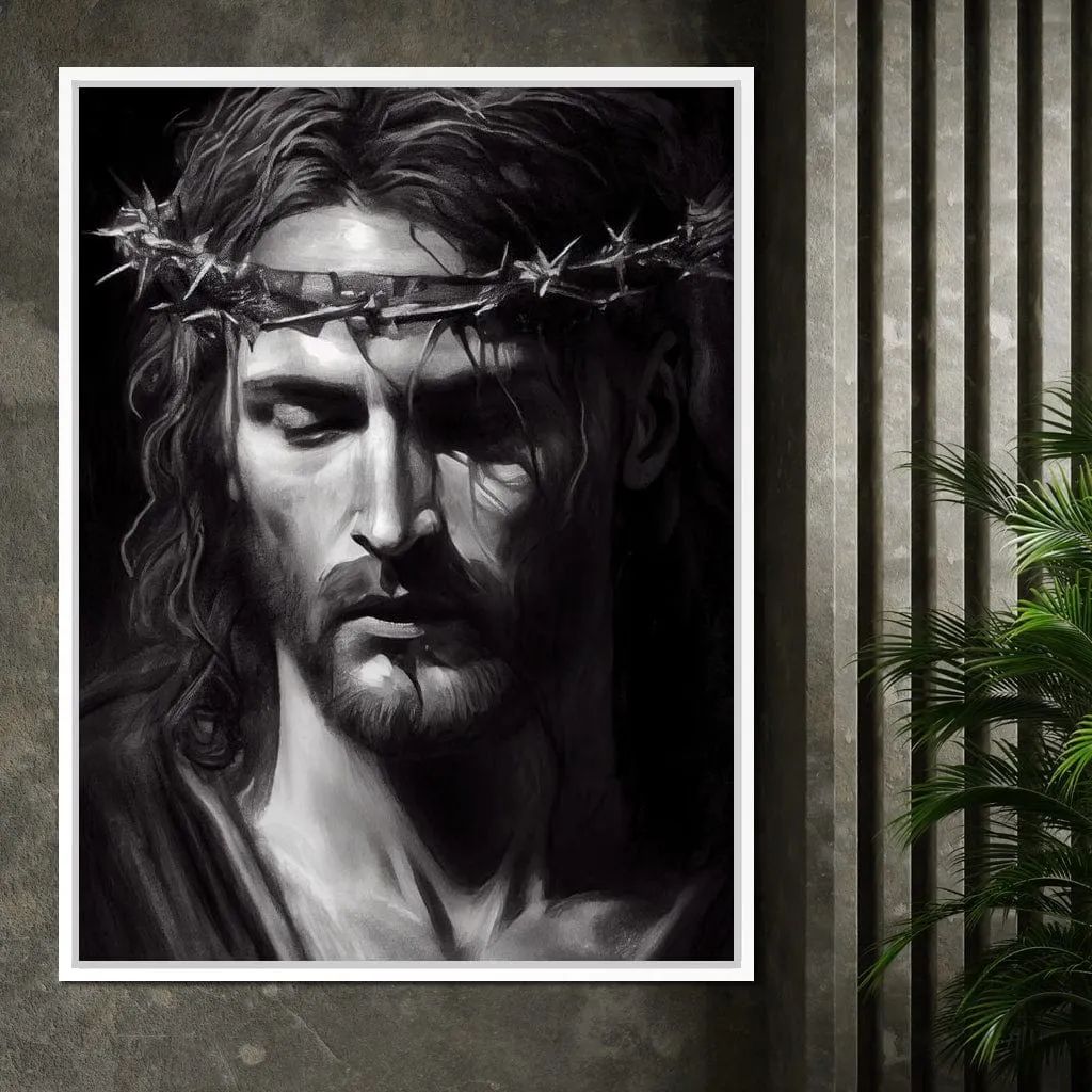 Black & White Jesus Portrait - Neal Hackett