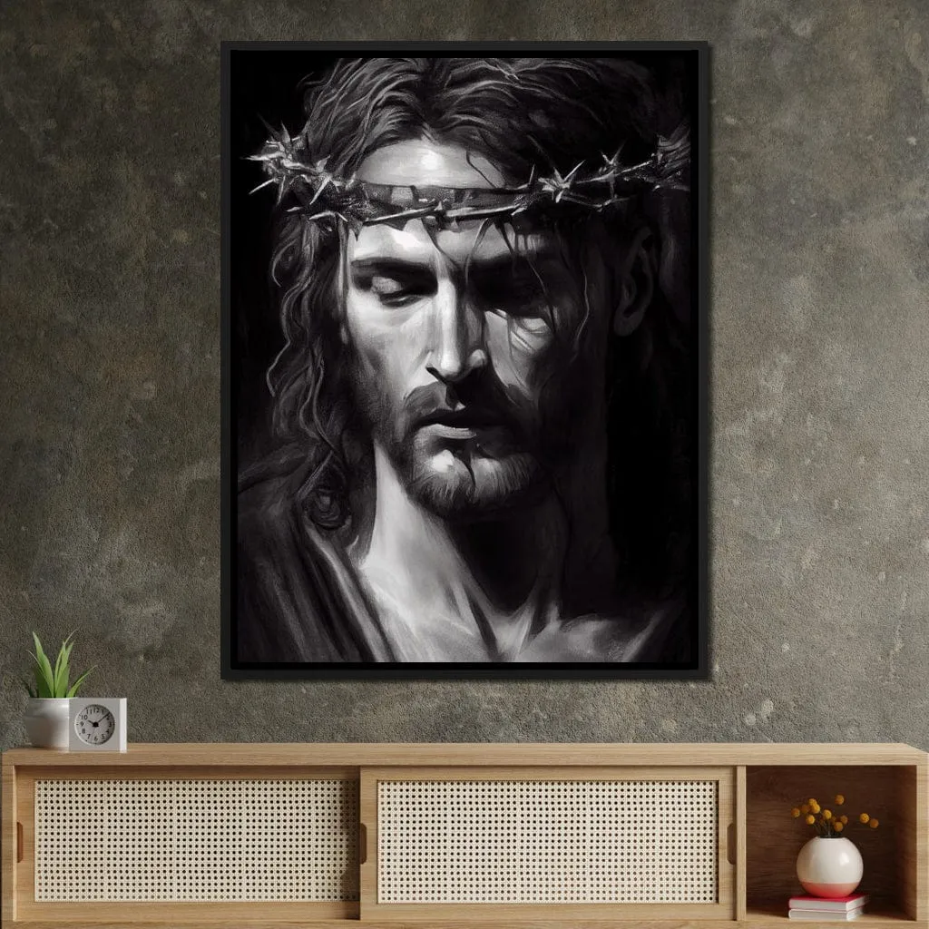 Black & White Jesus Portrait - Neal Hackett