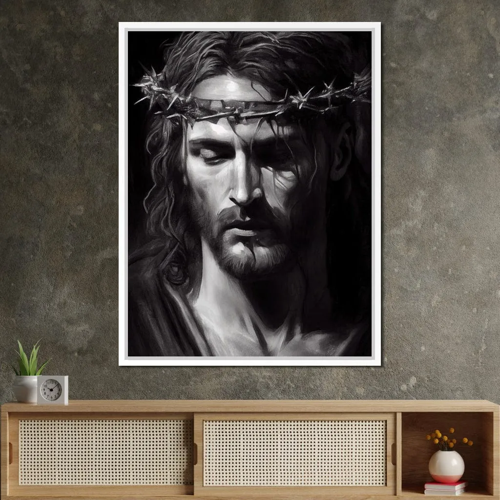 Black & White Jesus Portrait - Neal Hackett