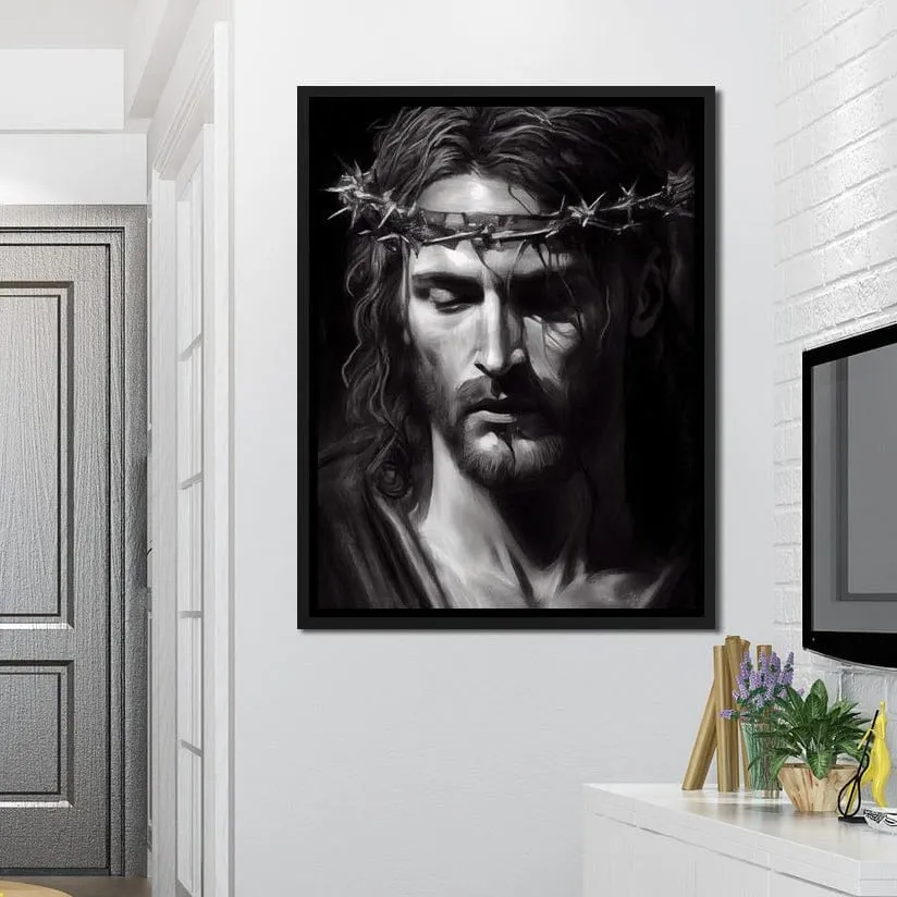 Black & White Jesus Portrait - Neal Hackett