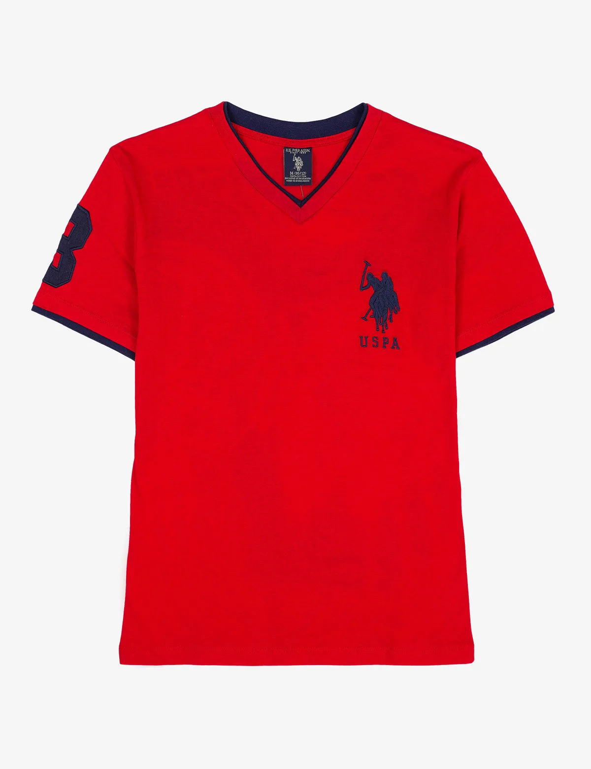 BOYS V-NECK BIG LOGO T-SHIRT