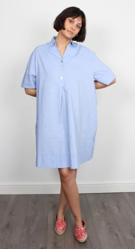 BR Ateliers Cotton Dress in Blue