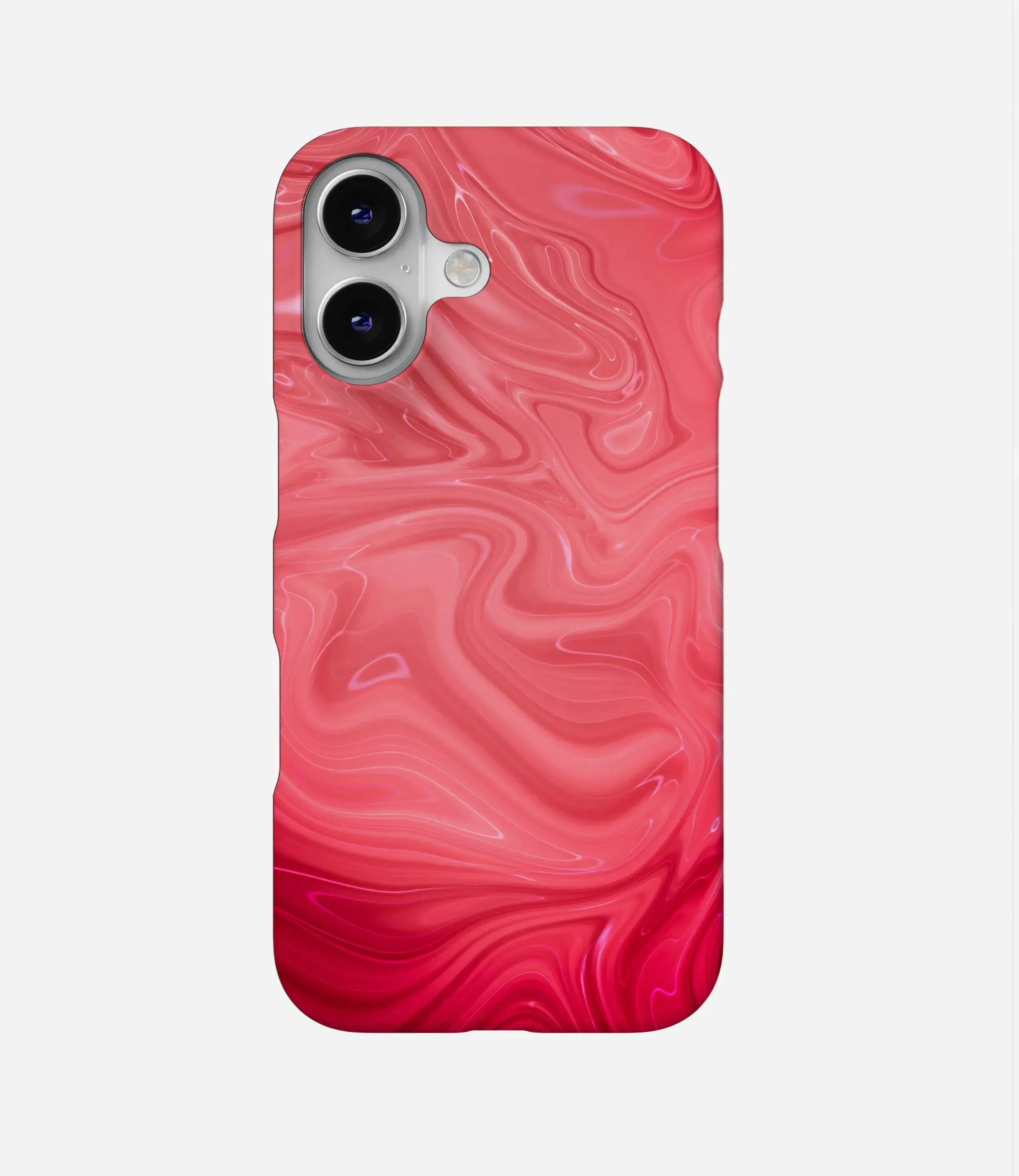 Brick Red Marble Print Case
