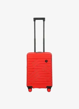 Bric's B|Y Ulisse 21-Inch Spinner - Luxury Carry-On Luggage With Spinner Wheels - Hard Shell Suitcases Made From Durable Polypropylene and Polycarbonate - Red