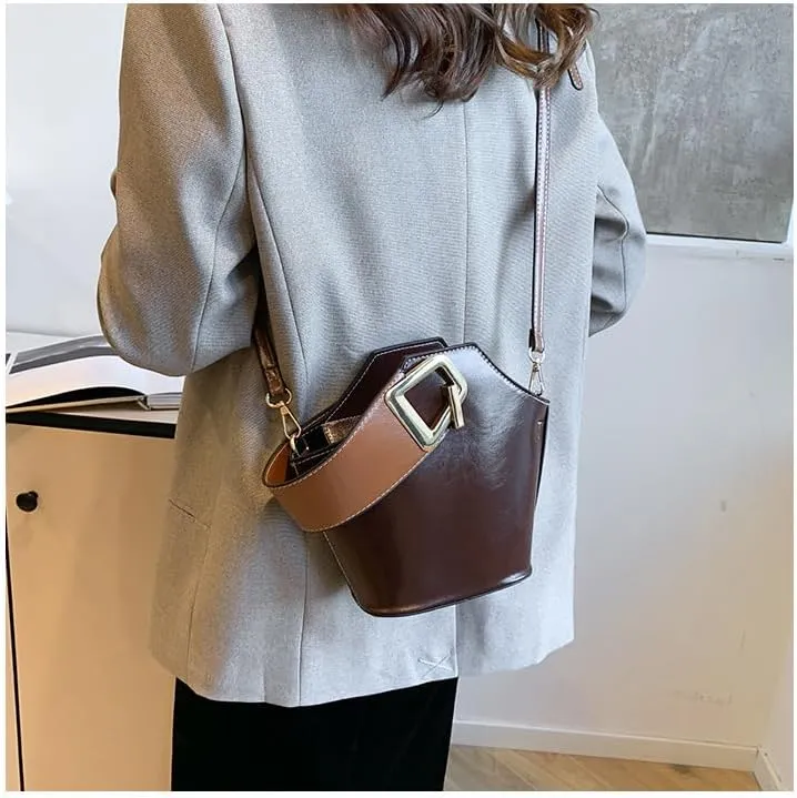 Bucket Bags for Women Top Handle Bag Cross Body Handbag Vegan Leather Shoulder Hobo Tote Bag Trendy Crossbody Purse