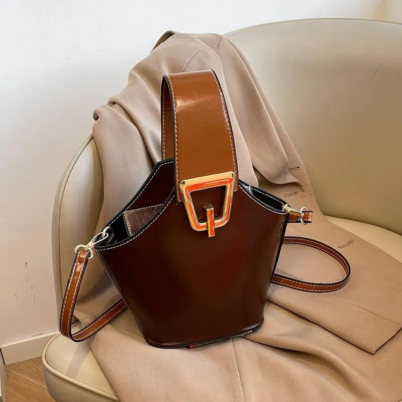 Bucket Bags for Women Top Handle Bag Cross Body Handbag Vegan Leather Shoulder Hobo Tote Bag Trendy Crossbody Purse