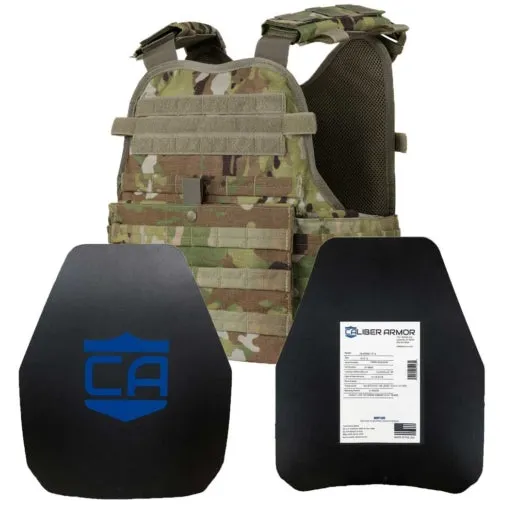 Caliber Armor AR550 11 x 14 Level III  Body Armor and Condor MOPC Package