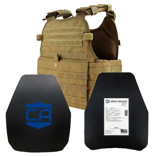 Caliber Armor AR550 11 x 14 Level III  Body Armor and Condor MOPC Package
