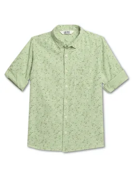 Cantabil Boys Printed Green Shirt