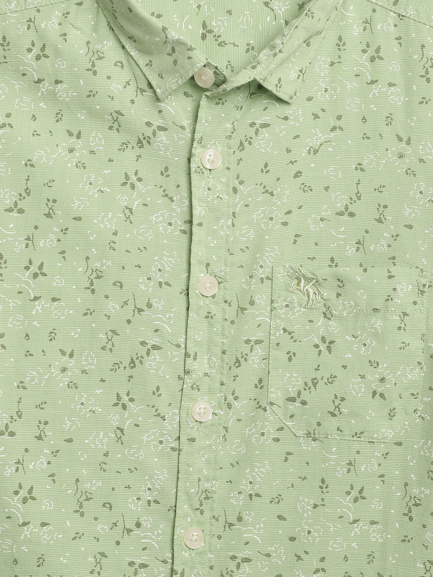 Cantabil Boys Printed Green Shirt