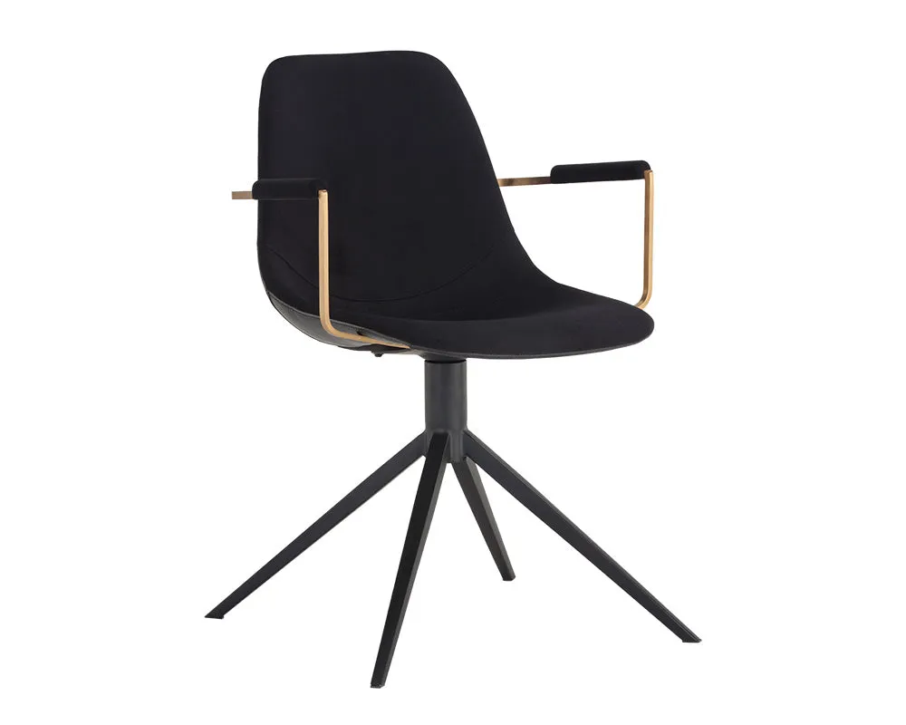 Cassius Swivel Dining Armchair