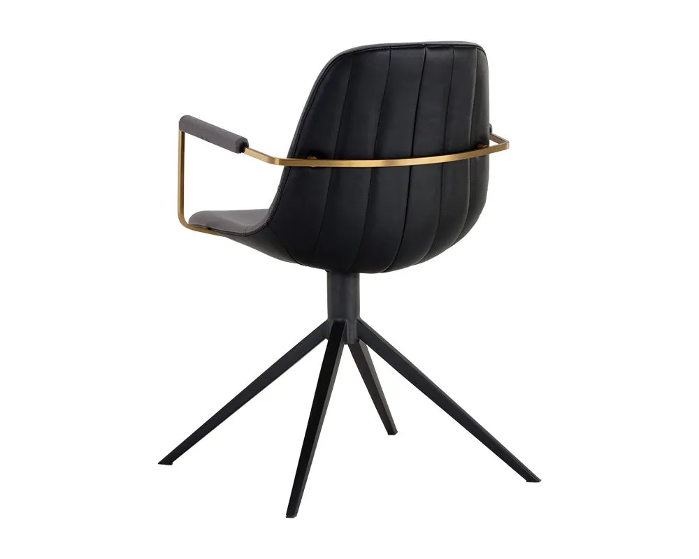 Cassius Swivel Dining Armchair