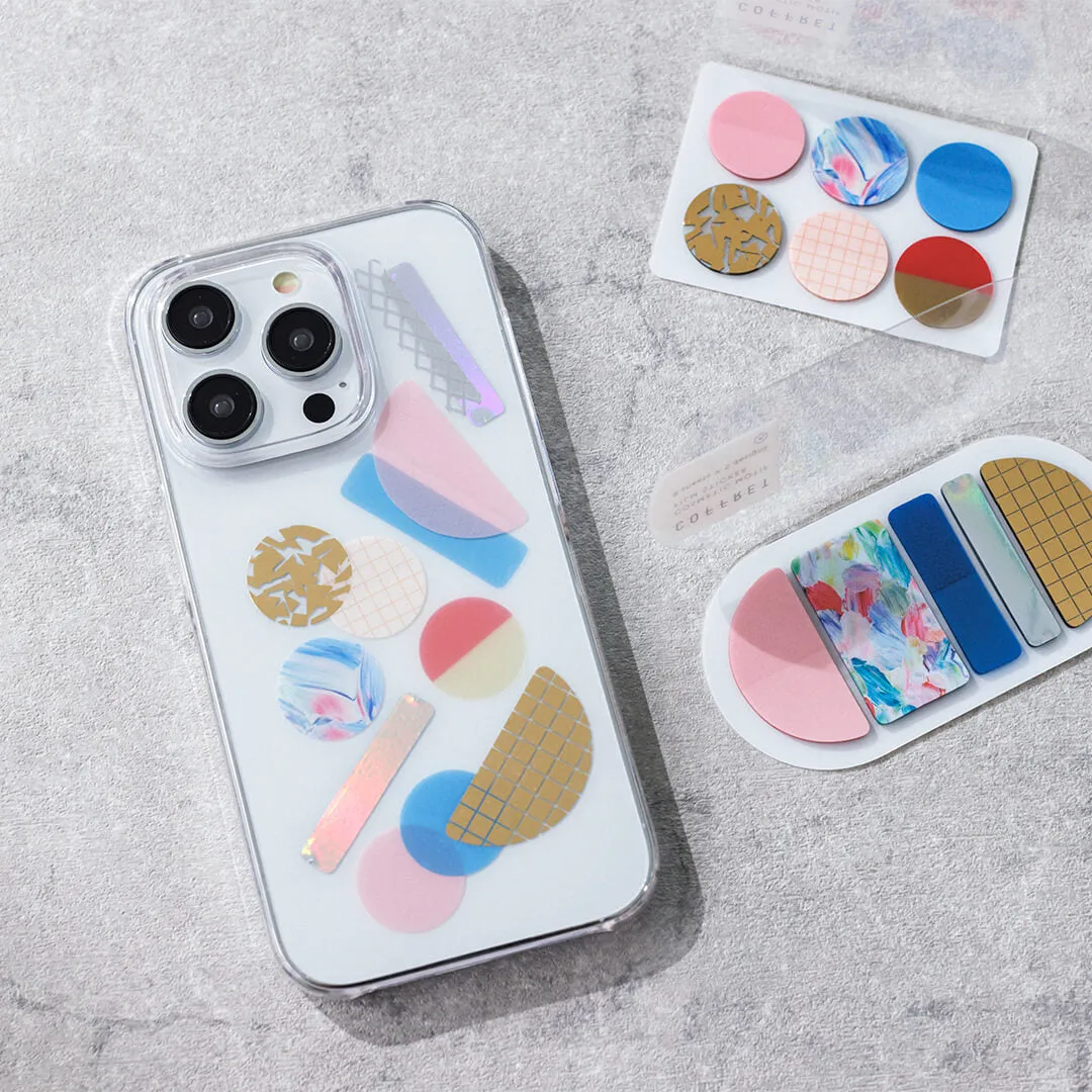 COFFRET TRIANGLE Cosmetic Motif Film Sticker - Horizon Blue (COFT001)