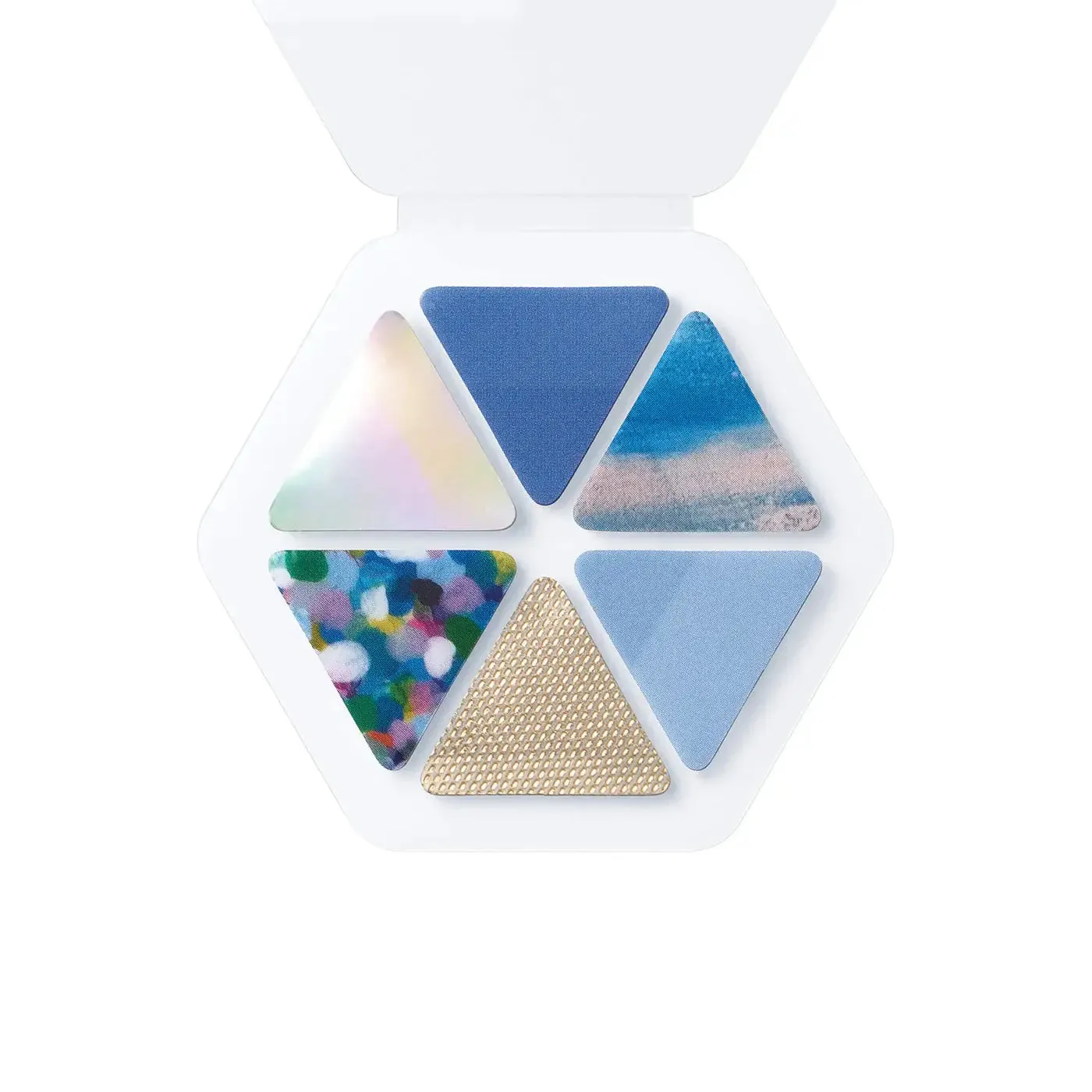 COFFRET TRIANGLE Cosmetic Motif Film Sticker - Horizon Blue (COFT001)